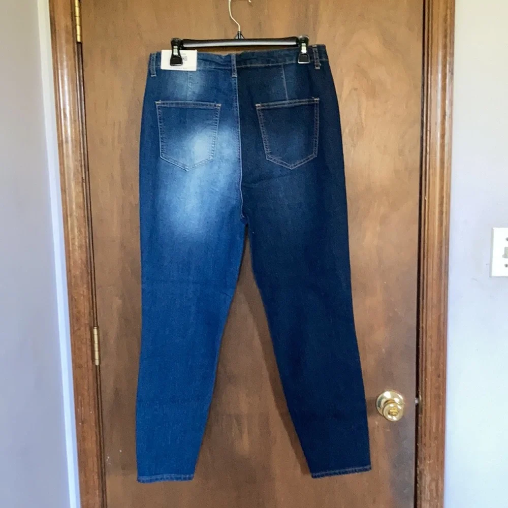 Gemma Rae high rise jegging 2 toned retro stretch bounce back fabric size 15 jrs - Picture 13 of 17